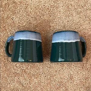 Barcela Ceramic Portugal Handmade Pair of Mugs